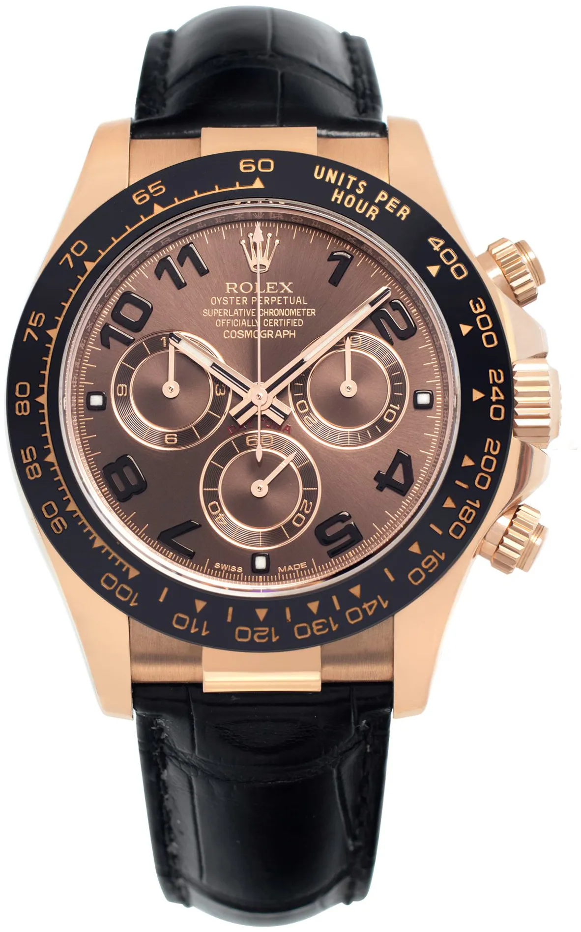 Rolex Daytona 116515 40mm Rose gold Brown