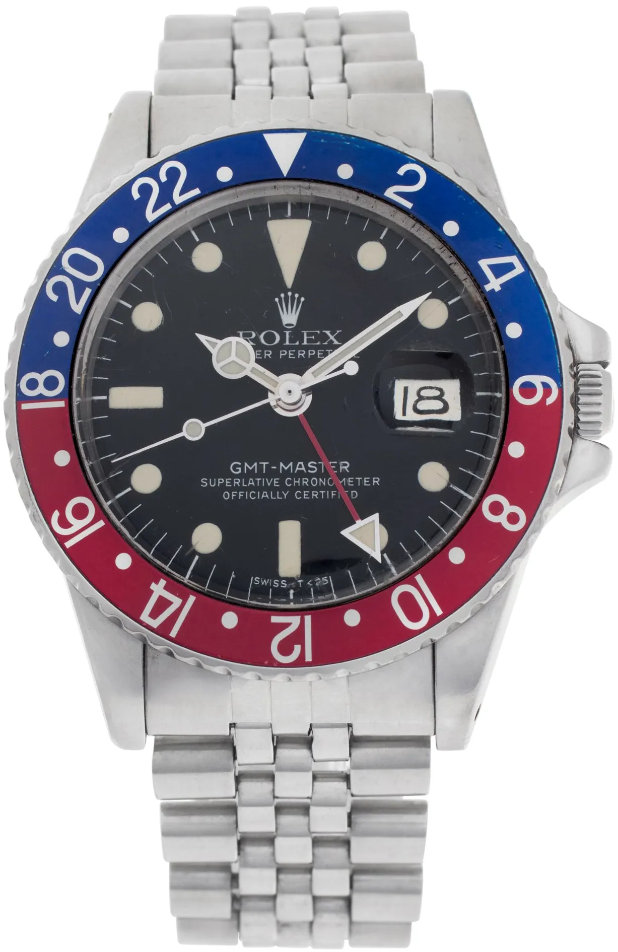 Rolex GMT-Master 1675 40mm Stainless steel Black