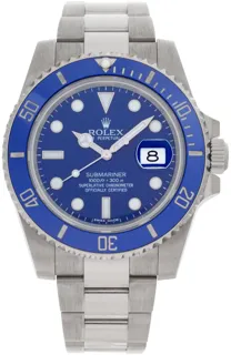 Rolex Submariner 116619 18k white gold Blue