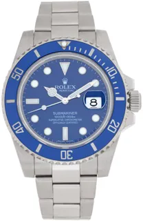 Rolex Submariner 116619 18k white gold Blue