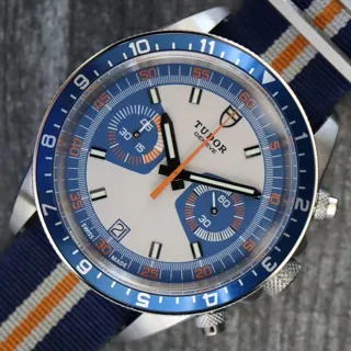 Tudor Heritage M70330B-0003 Stainless steel Blue and White