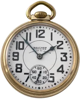 Waltham Watch Company pocket watch Vanguard Yellow gold White