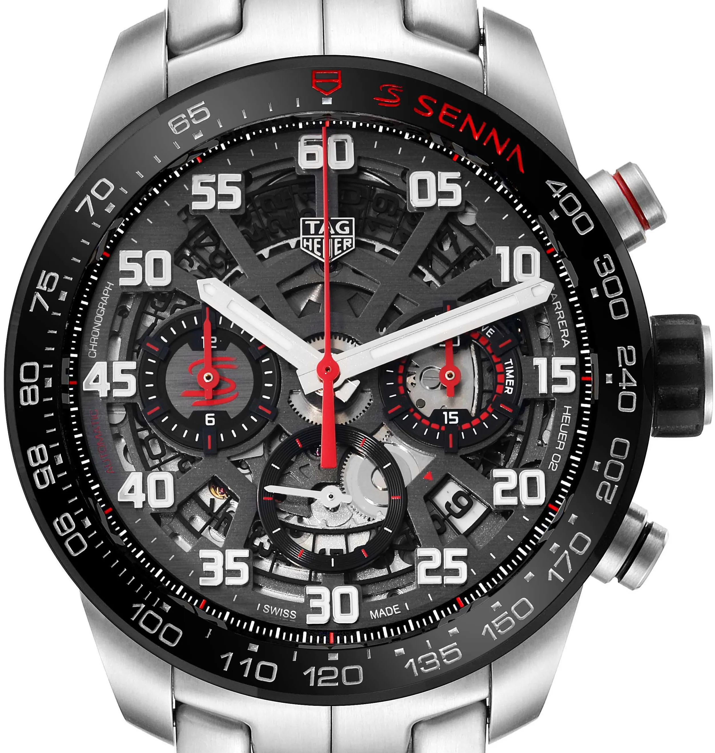 TAG Heuer Carrera CBG2013.BA0657 43mm Stainless steel Skeletonized