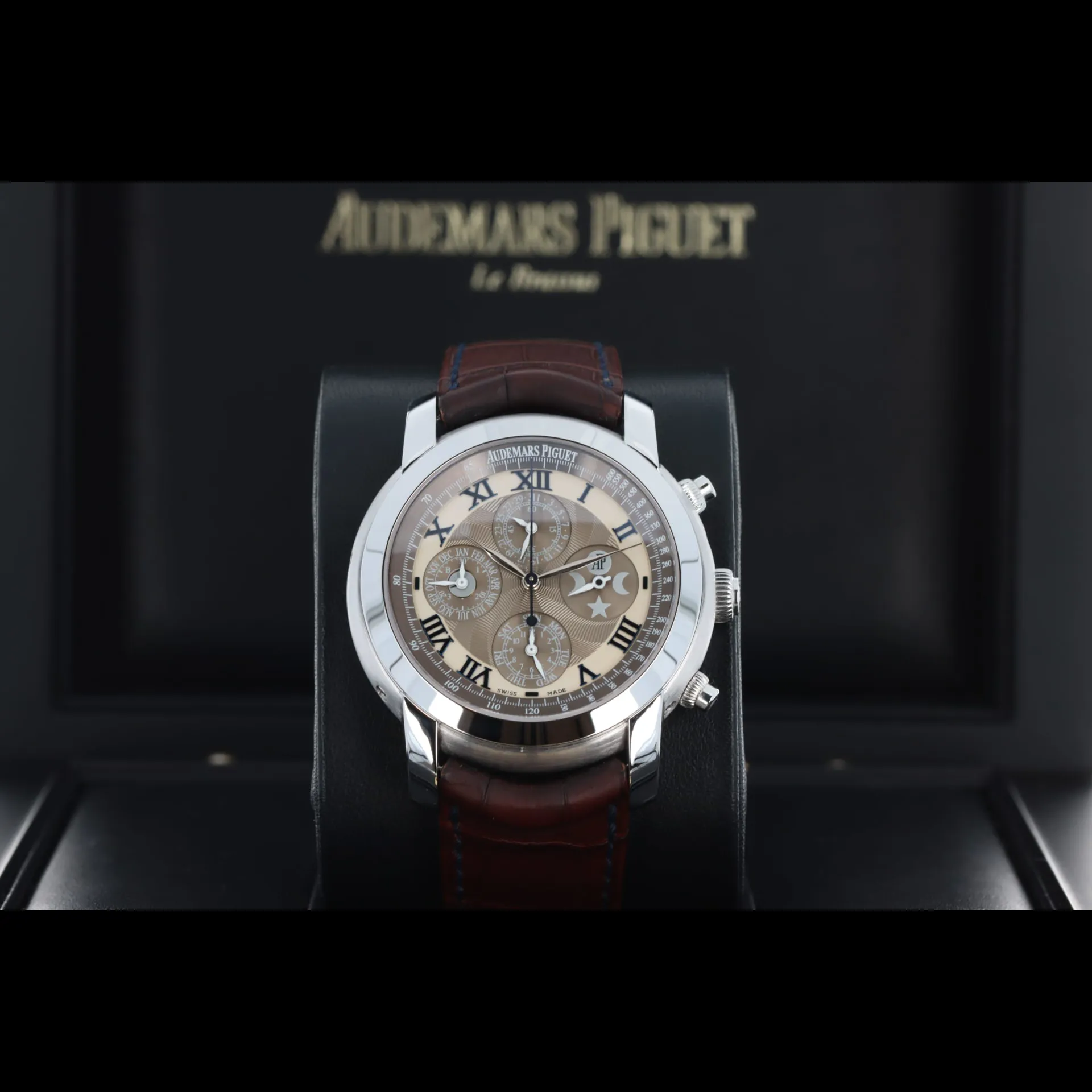 Audemars Piguet Perpetual Calendar 26094bc.oo.d095cr.01 43mm White gold Gray