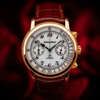 Audemars Piguet Jules Audemars Chronograph Rose gold White