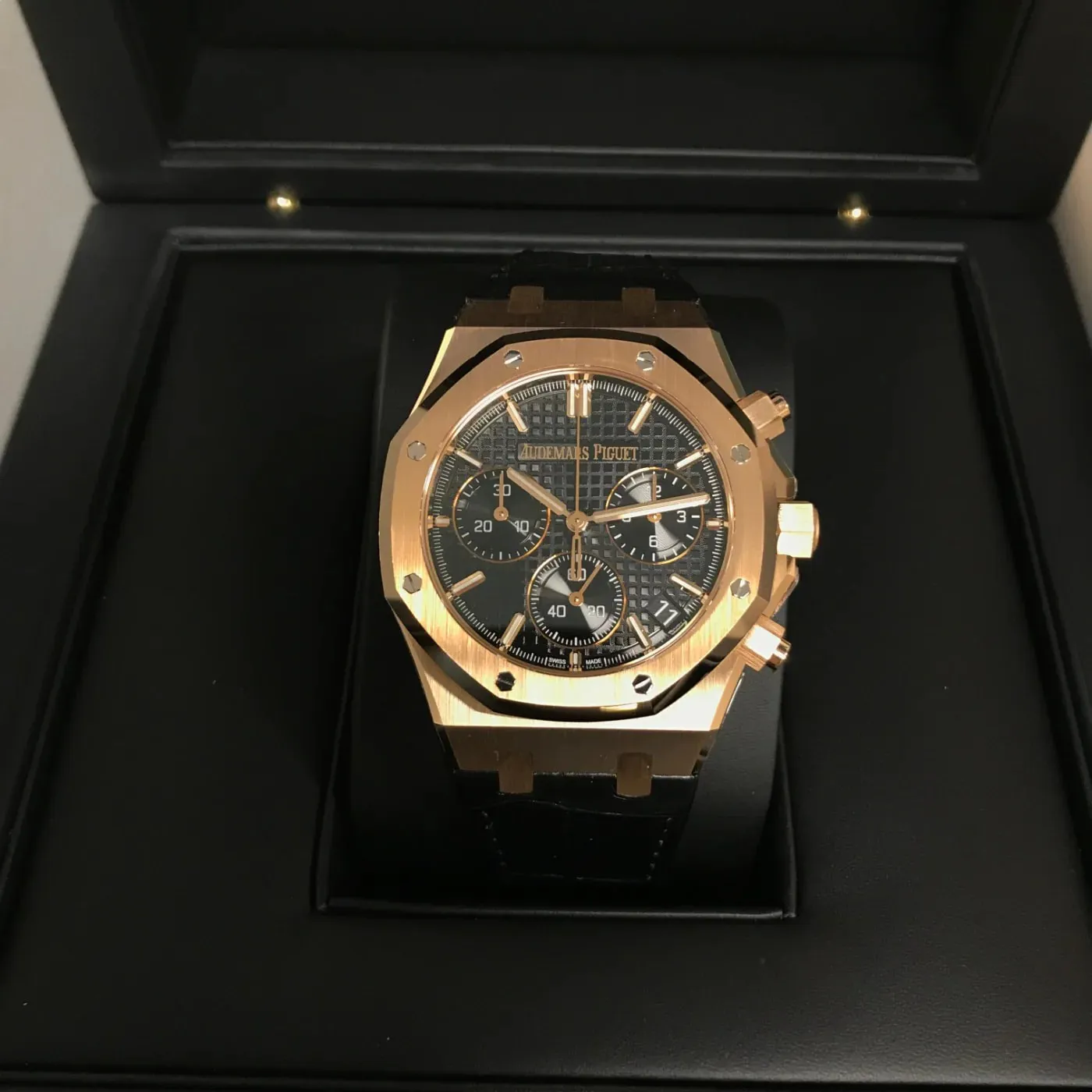 Audemars Piguet Royal Oak 26240OR.OO.D002CR.01 41mm Rose gold Black