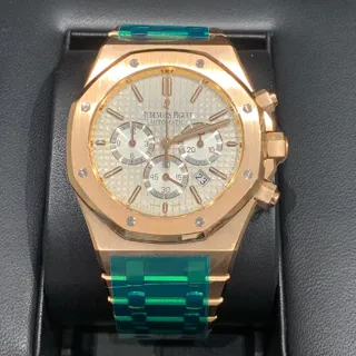 Audemars Piguet Royal Oak Chronograph 26320OR.OO.1220OR.02 Rose gold Silver