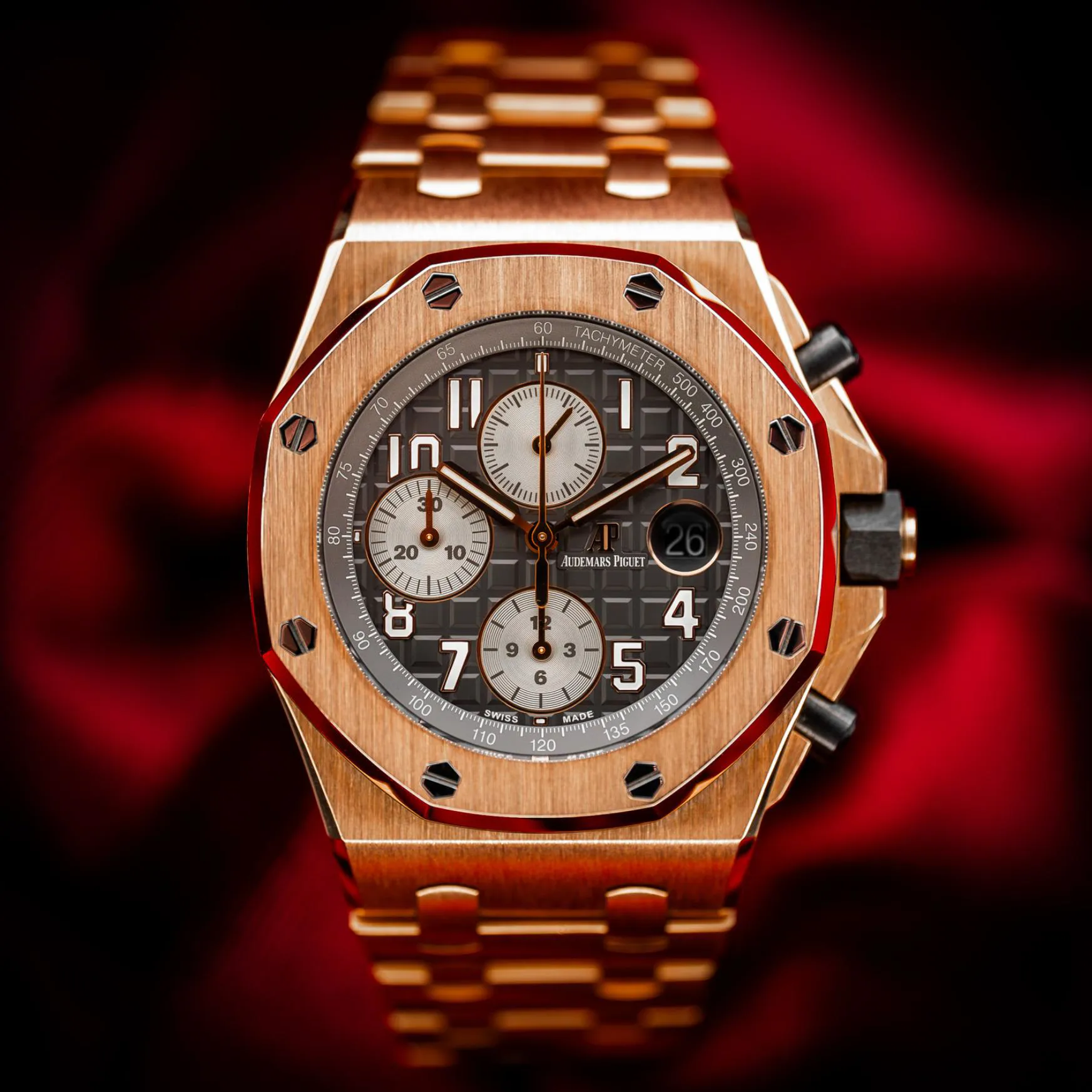 Audemars Piguet Royal Oak Offshore 26470OR.OO.1000OR.02 42mm Rose gold Gray