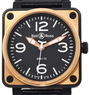 Bell & Ross BR 01 BR0192-BICOLOR Rose gold and Stainless steel Black