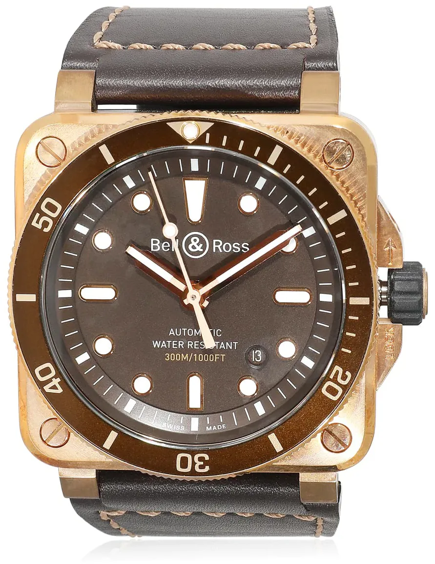 Bell & Ross Instruments BR0392-D-BR-BR/SCA 42mm Bronze Brown