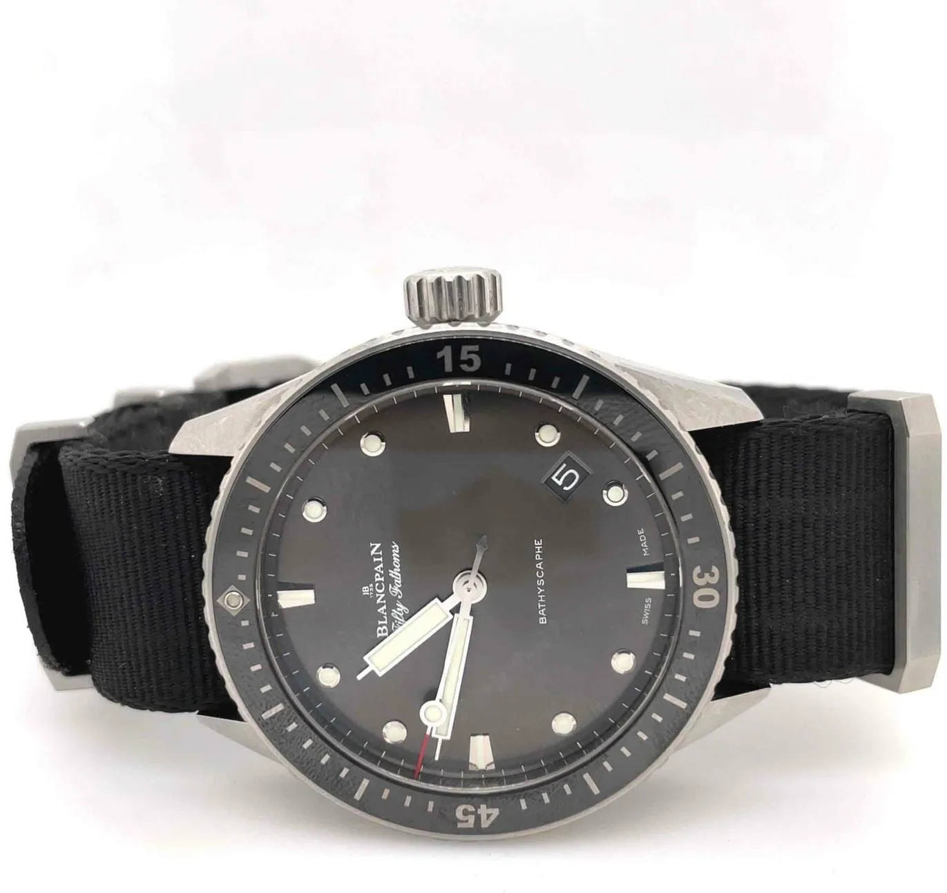 Blancpain Fifty Fathoms 5000-1110-NABA 43mm Stainless steel Gray meteor 2