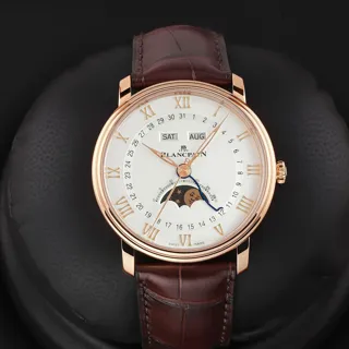 Blancpain Villeret 6654-3642-55B Red gold White