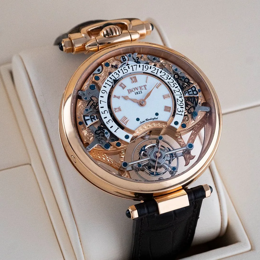 Bovet Fleurier AIQPR001-02 46mm Rose gold White