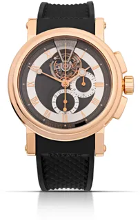 Breguet Tourbillon 5837BR/92/5ZU 42mm Rose gold Black and Silver