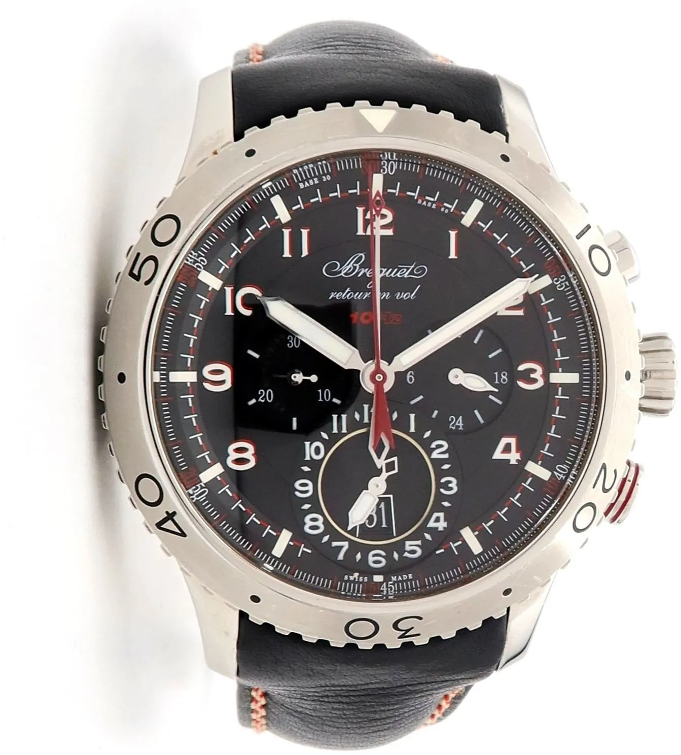 Breguet Type XXII 3880ST/H2/3XV 44mm Stainless steel Black