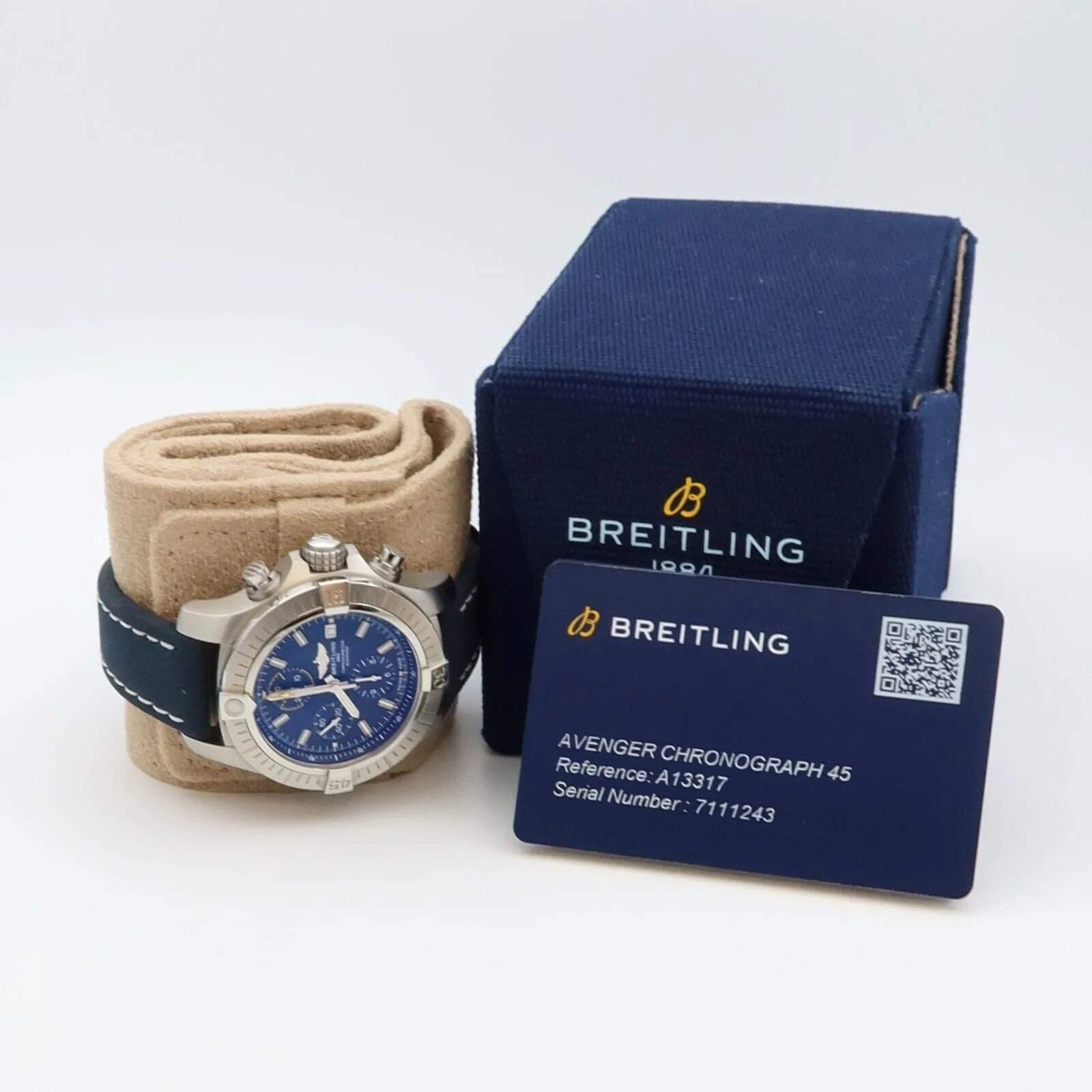 Breitling Avenger A13317101C1X2 45mm Stainless steel Blue 3