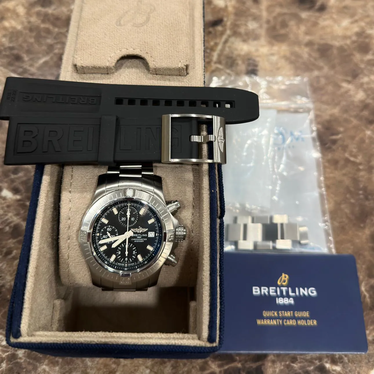 Breitling Avenger A13385101B1A1 43mm Stainless steel Black 5