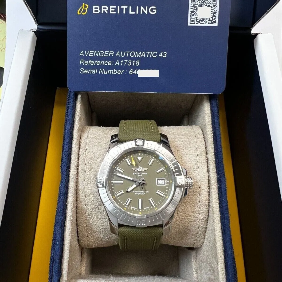 Breitling Avenger A17318101L1X1 43mm Stainless steel Green 2