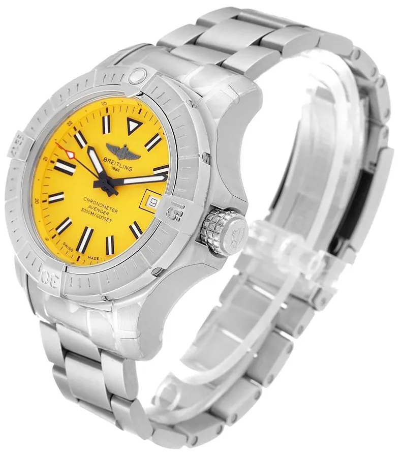 Breitling Avenger A17319101I1A1 45mm Stainless steel Yellow 5