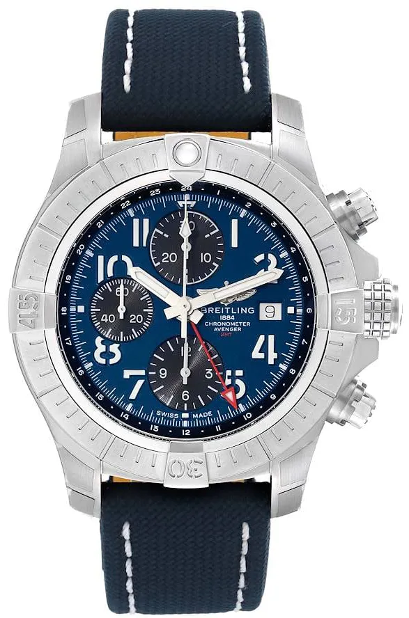 Breitling Avenger A24315101C1X2 45mm Stainless steel Blue