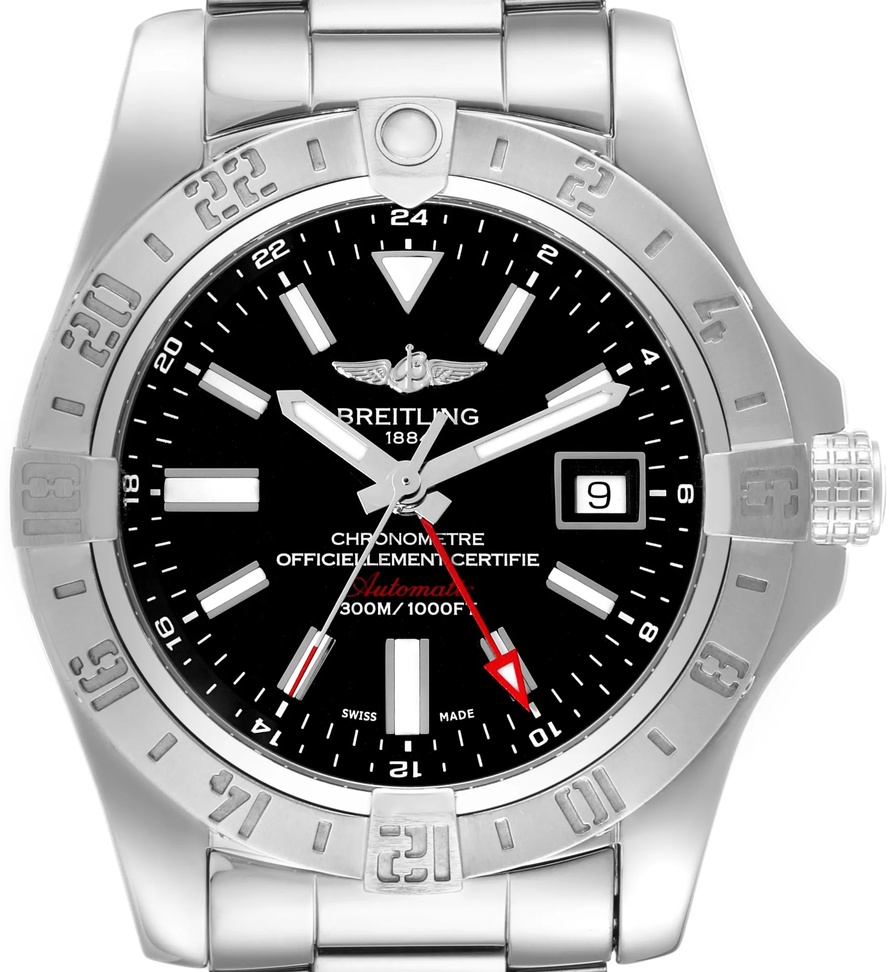 Breitling Avenger A32390111B1A1 43mm Stainless steel Black