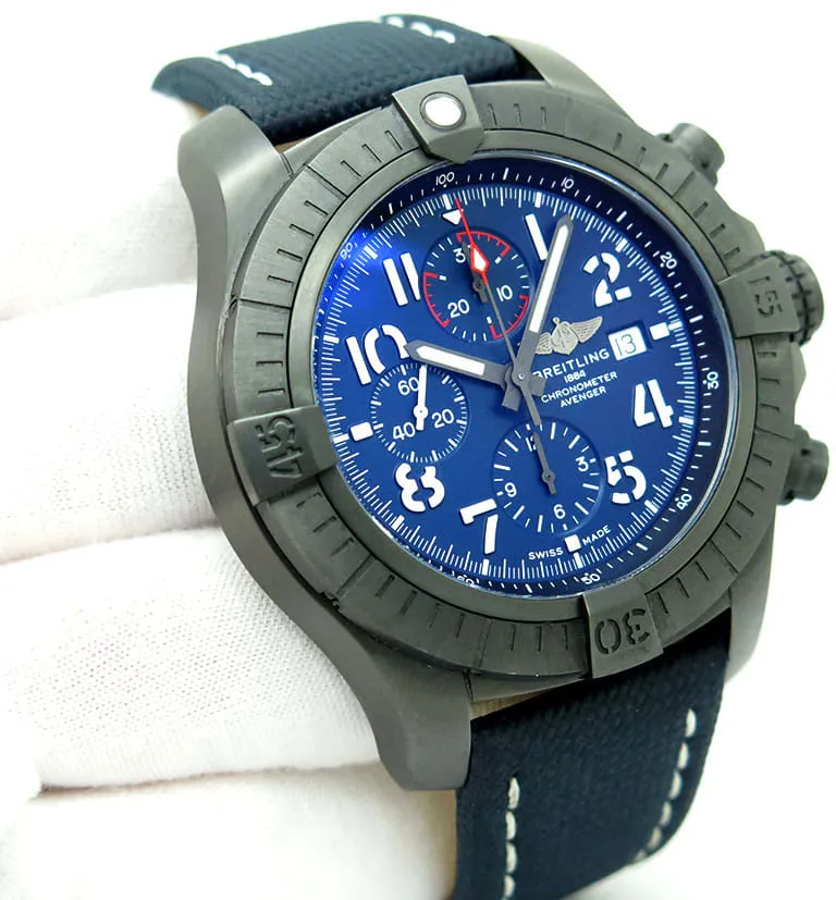 Breitling Avenger V13375101C1X2 48mm Titanium Blue