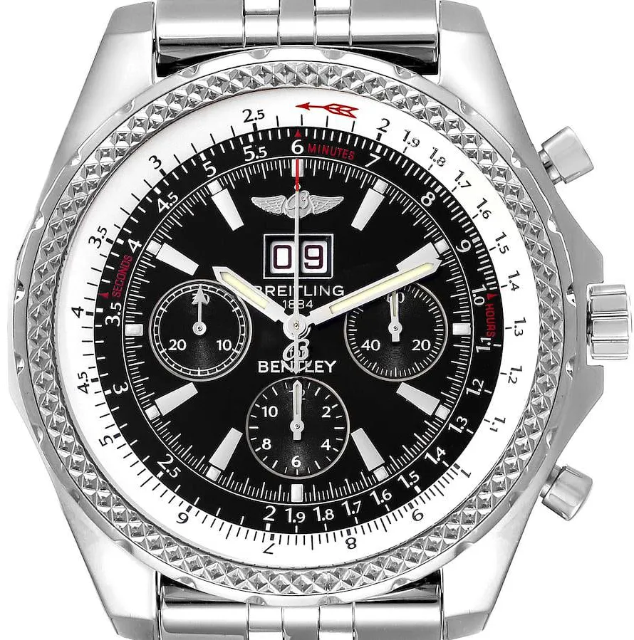 Breitling Bentley A44362 48.7mm Stainless steel Black