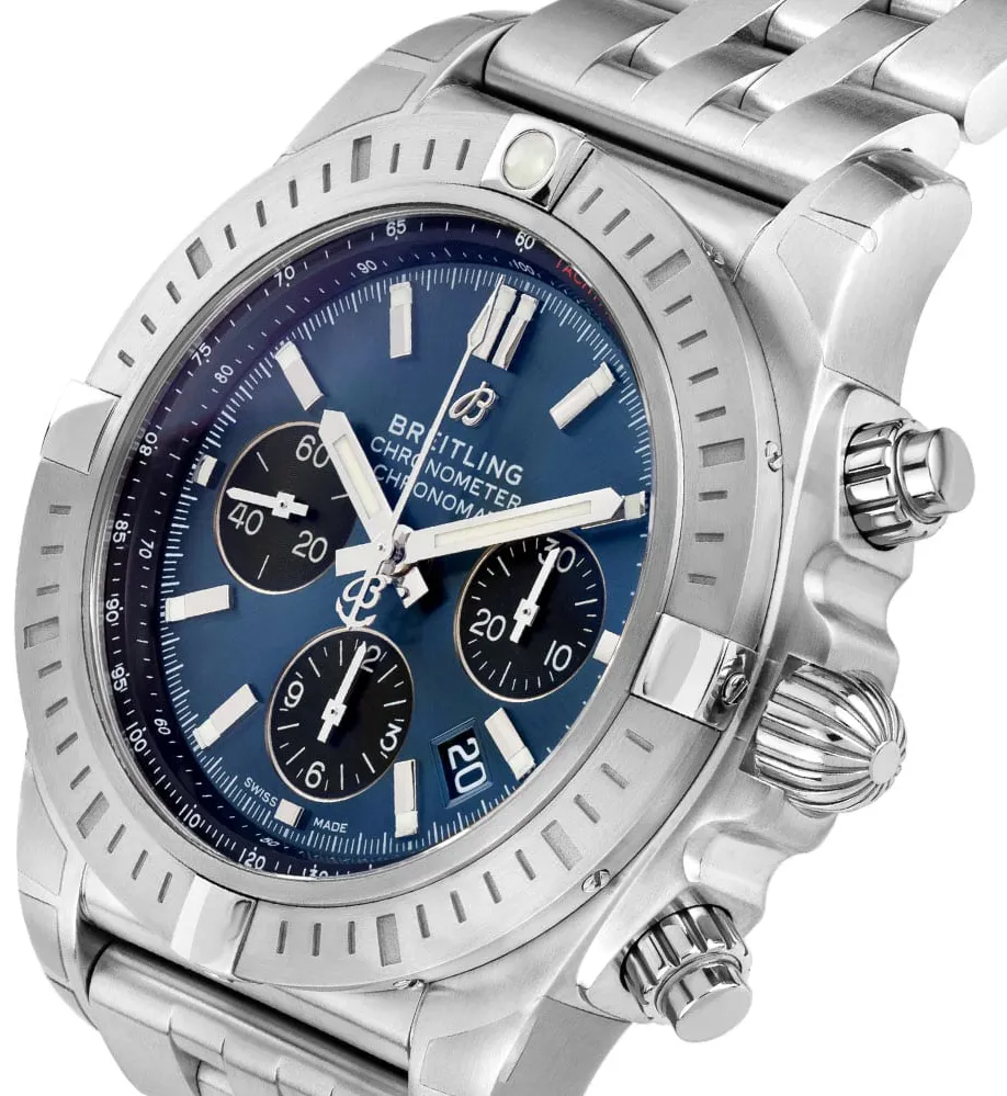 Breitling Chronomat AB0115101C1A1 44mm Stainless steel Blue 1