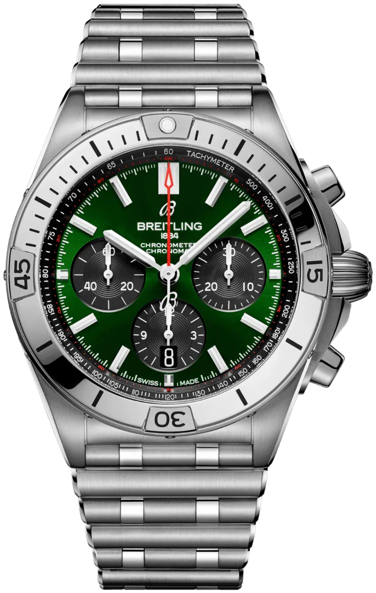 Breitling Chronomat AB0134101L1A1 42mm Stainless steel Green