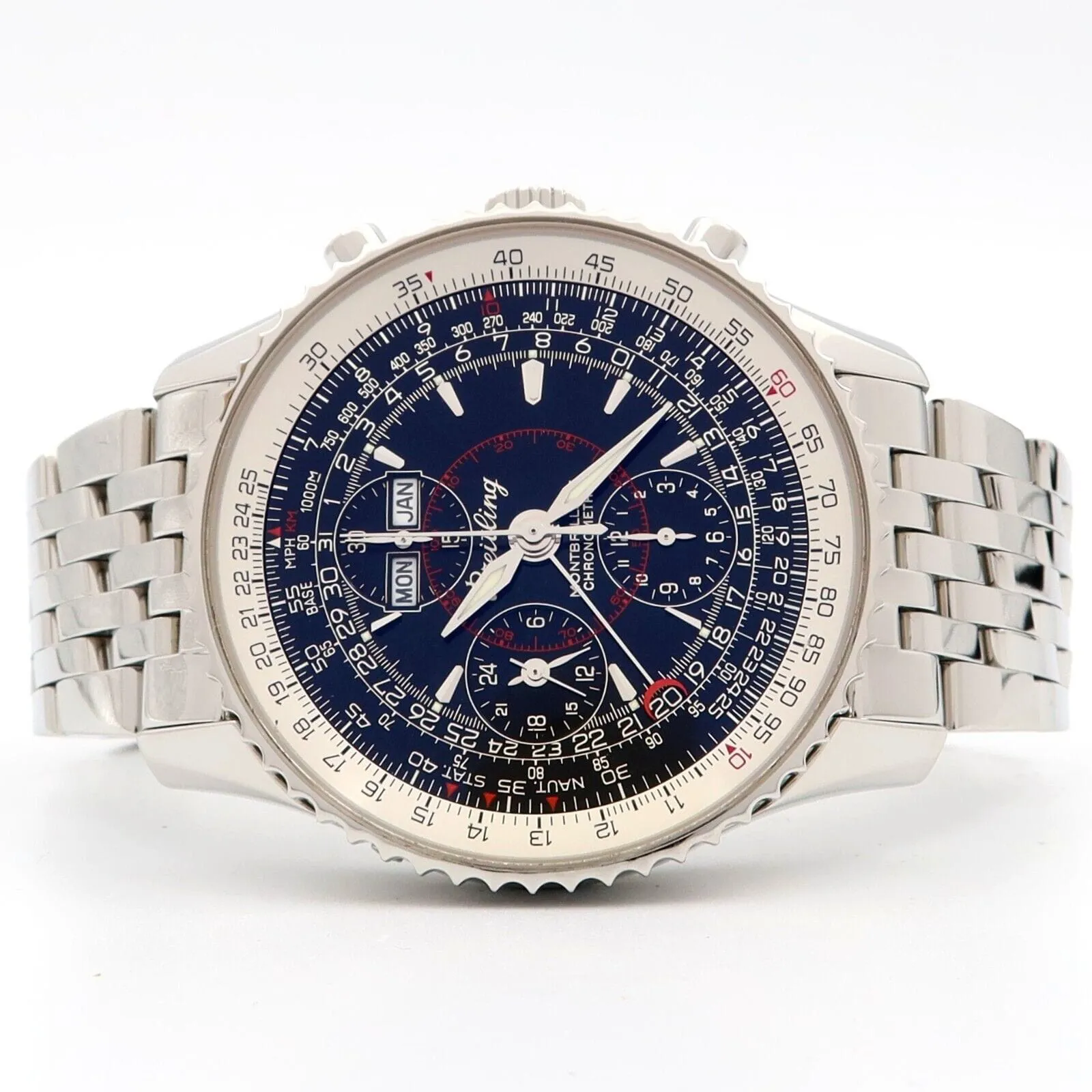 Breitling Montbrillant Datora A21330 43mm Steel Black