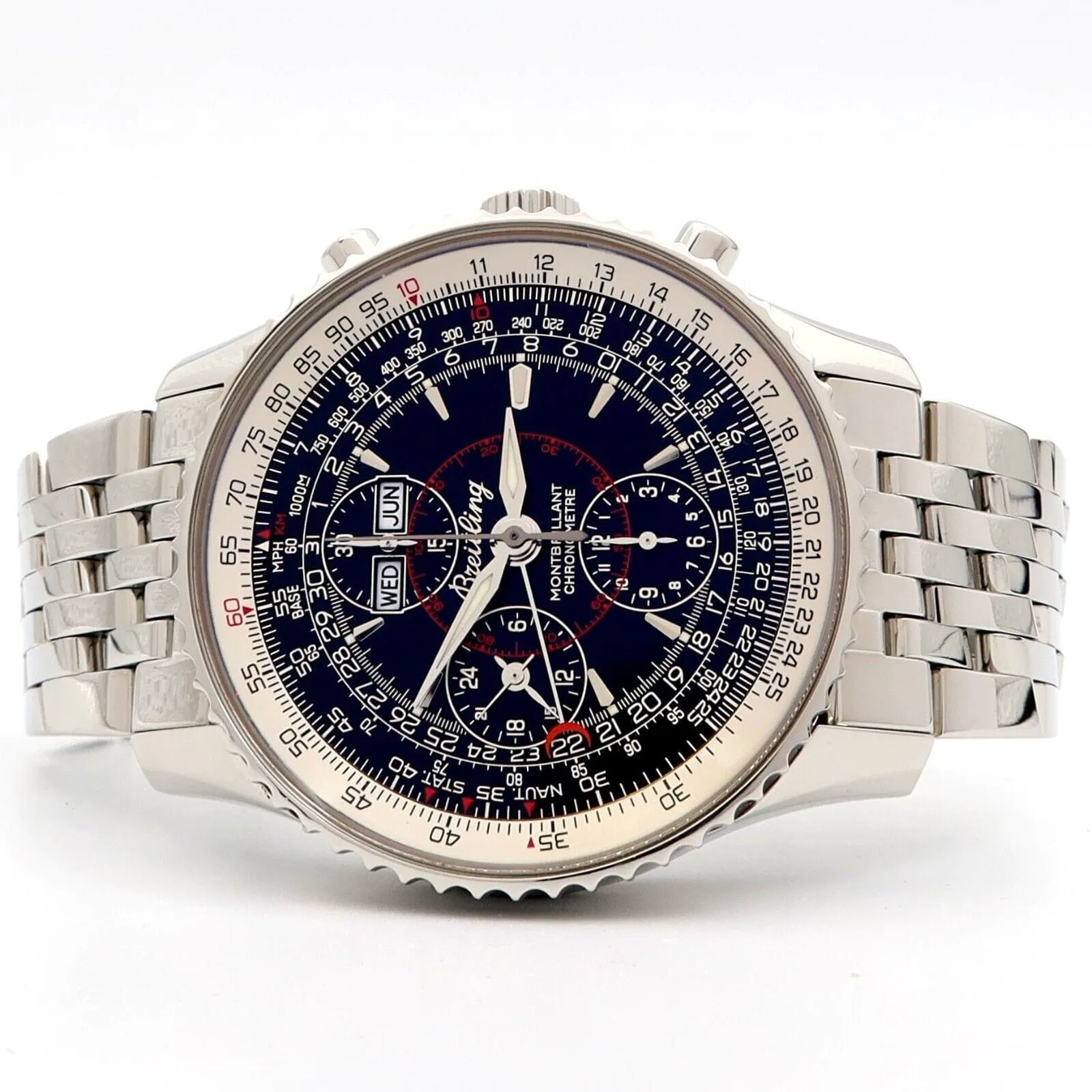 Breitling Montbrillant Datora A21330 43mm Steel Black