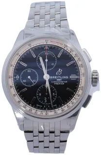 Breitling Premier Chronograph A13315351B1A1 Stainless steel Black