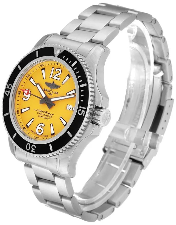 Breitling Superocean A17367021I1A1 44mm Stainless steel Yellow 1