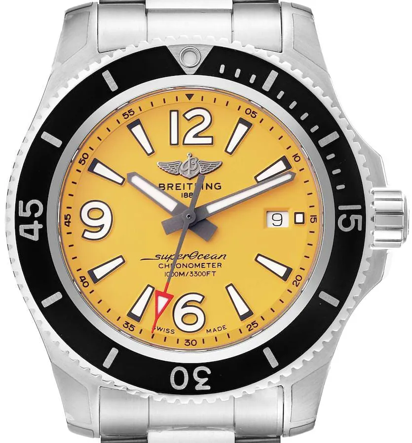 Breitling Superocean A17367021I1A1 44mm Stainless steel Yellow