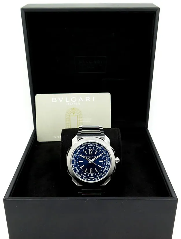 Bulgari Octo 103481 41mm Stainless steel Blue 2