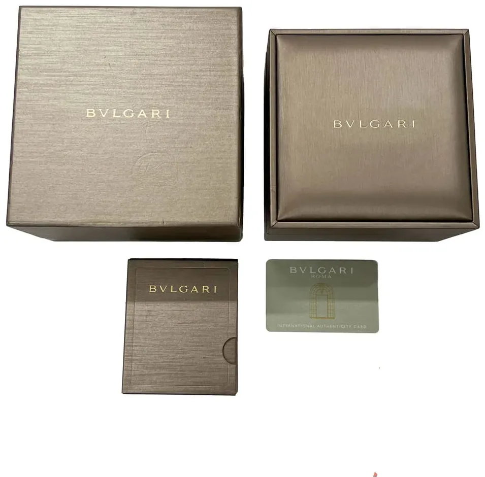 Bulgari Tubogas 103123 33mm Stainless steel Red 2