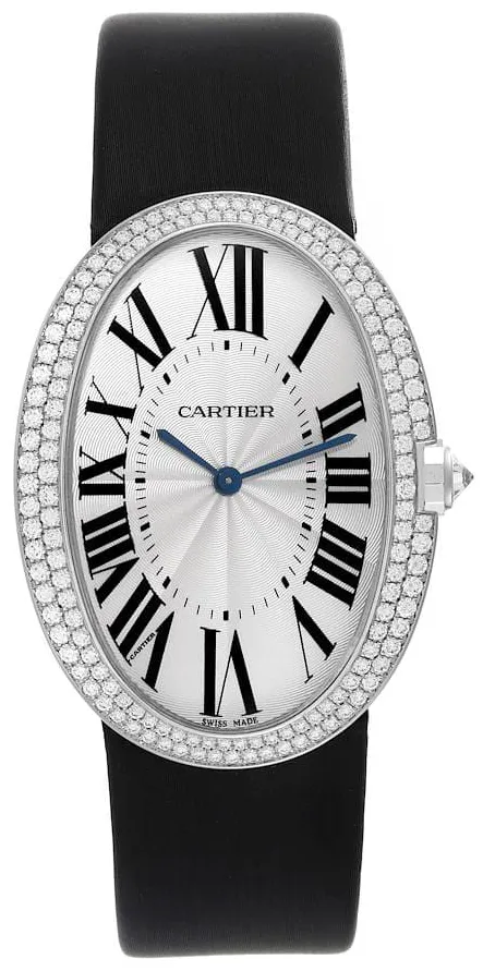 Cartier Baignoire WB520009 44mm White gold Silver