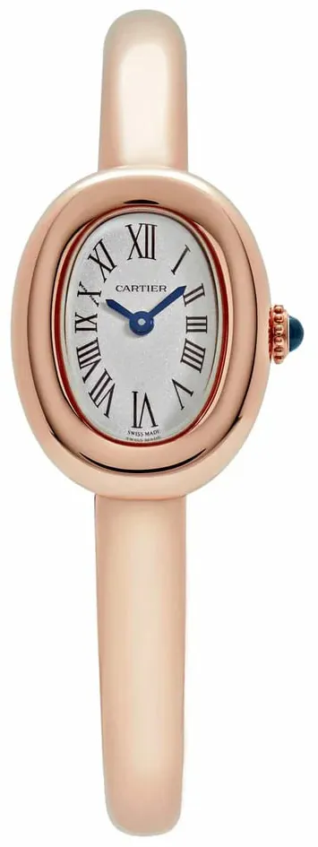 Cartier Baignoire Mini WGBA0020 24.5mm Rose gold Silver