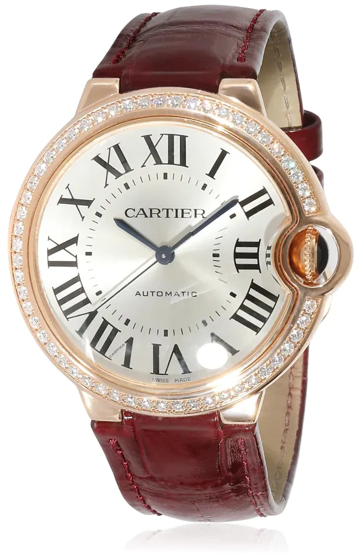 Cartier Ballon Bleu de Cartier WJBB0034 36mm Rose gold Silver