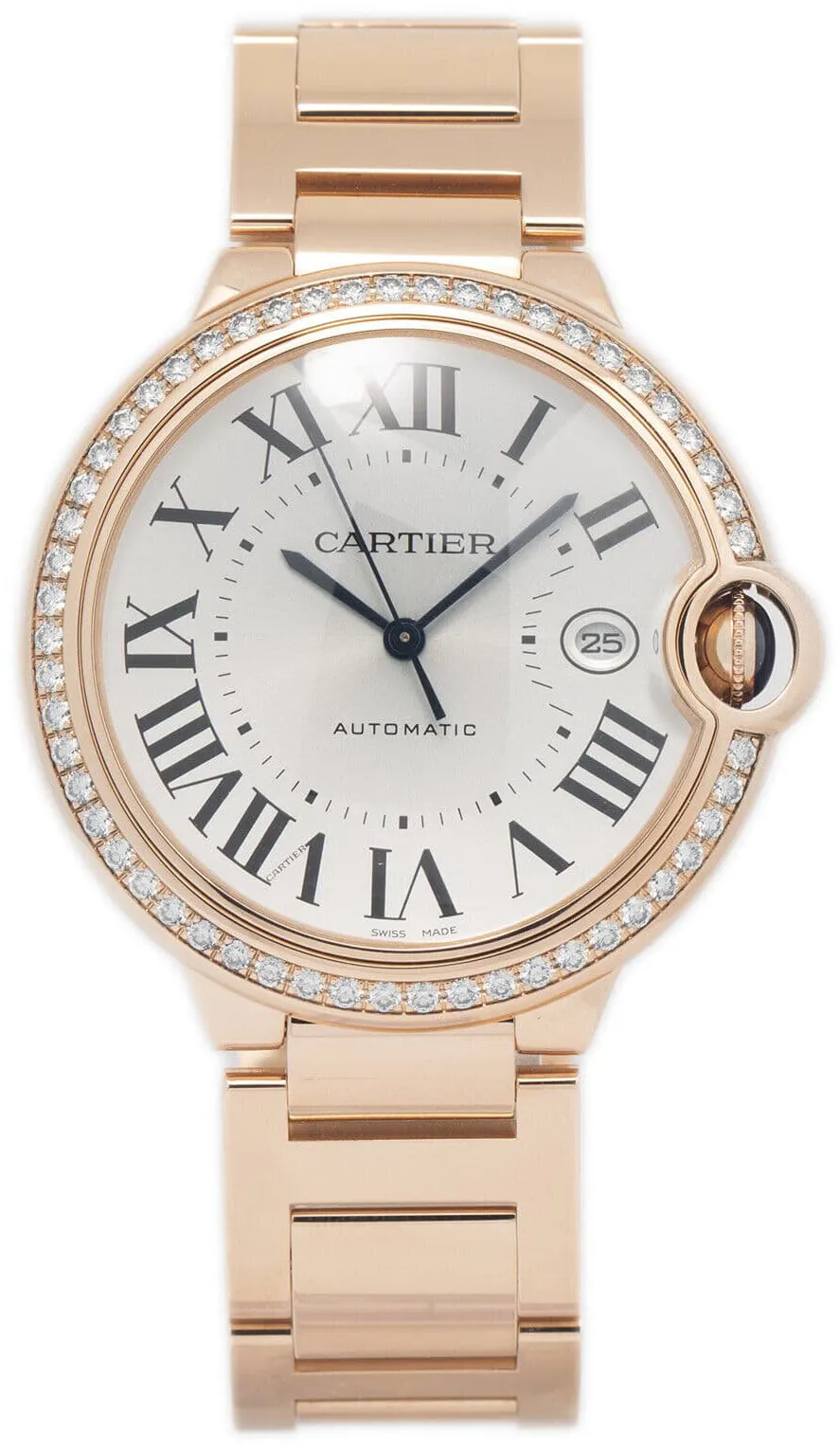 Cartier Ballon Bleu de Cartier WJBB0057 40mm Rose gold Silver