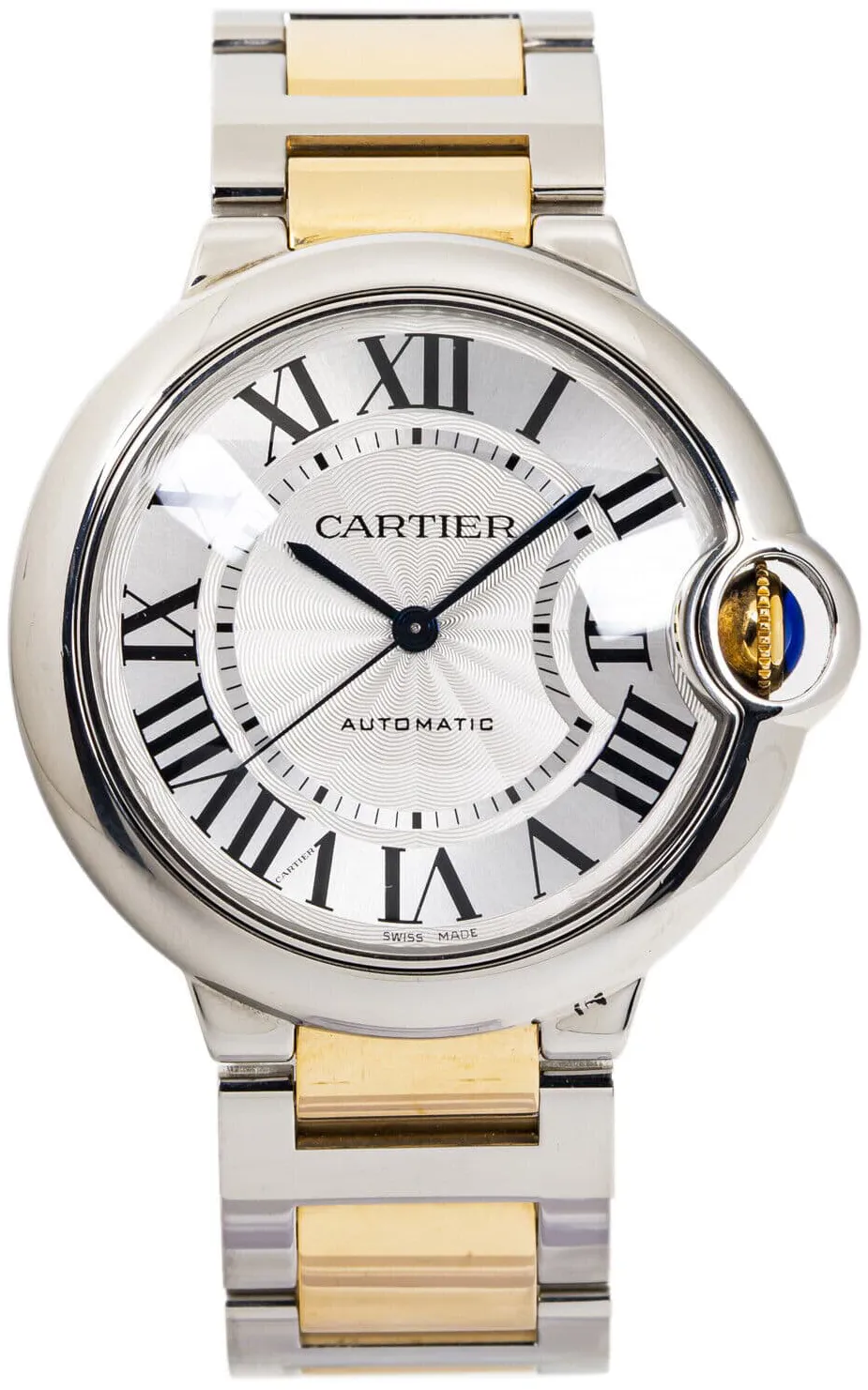 Cartier Ballon Bleu de Cartier W2BB0012 36.5mm Yellow gold Silver