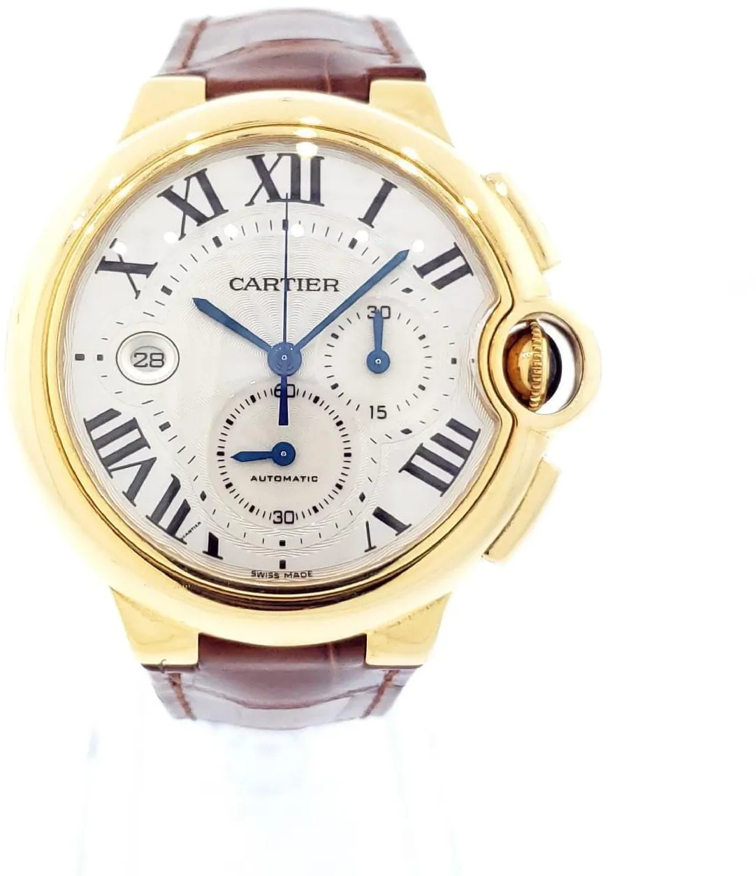 Cartier Ballon Bleu de Cartier W6920007 44mm Yellow gold Silver