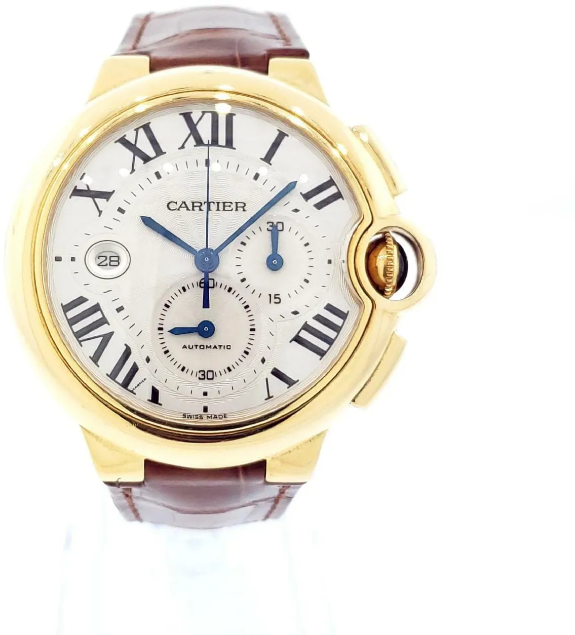 Cartier Ballon Bleu de Cartier W6920007 44mm Yellow gold Silver