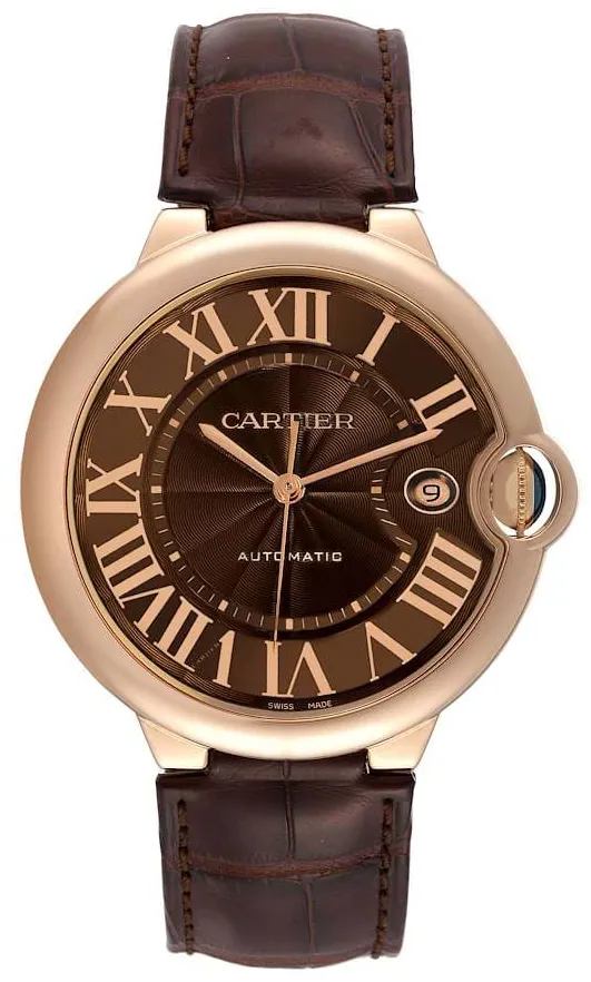 Cartier Ballon Bleu de Cartier W6920037 42mm Rose gold Brown