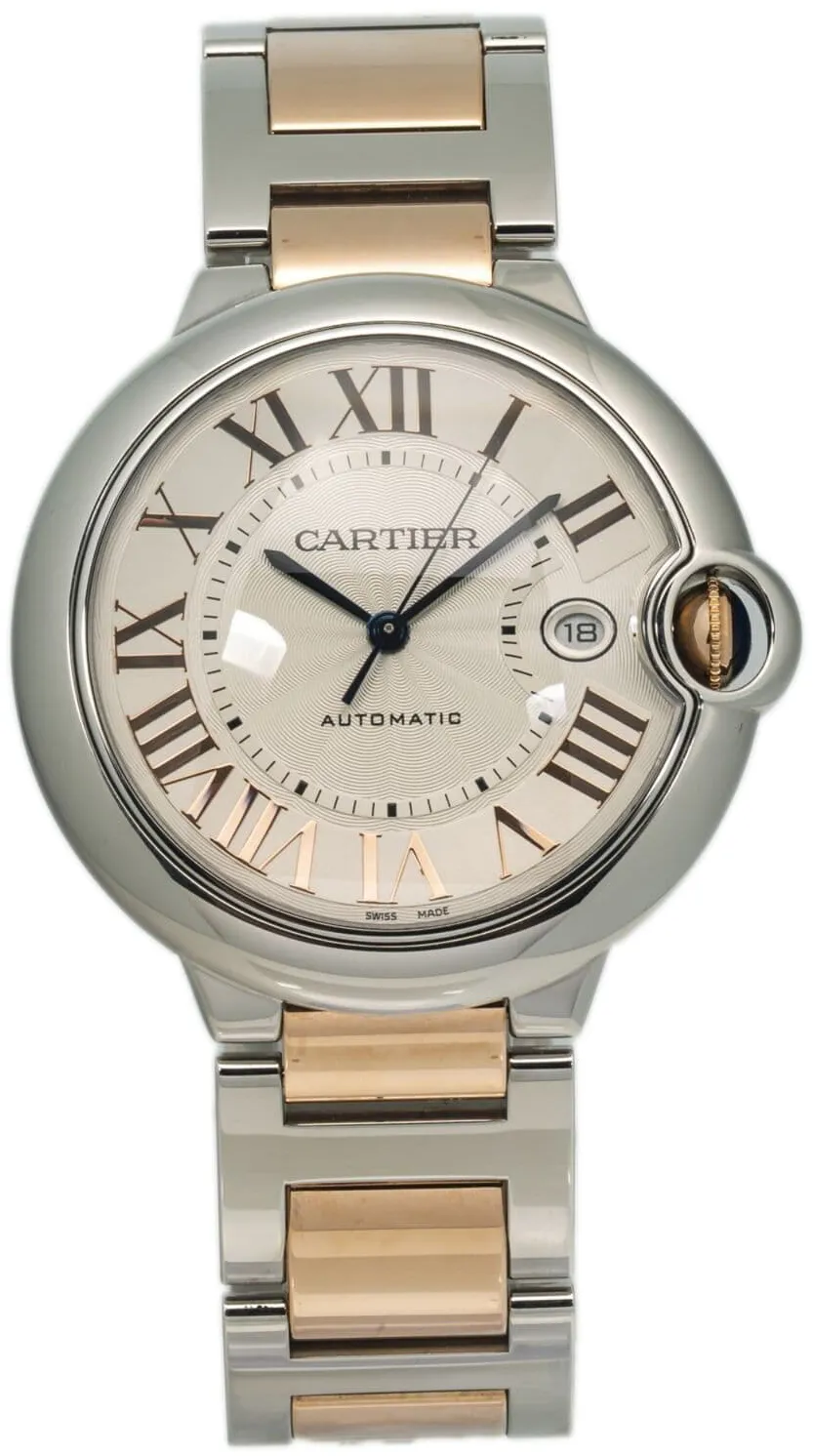 Cartier Ballon Bleu de Cartier W6920095 42mm Rose gold Silver