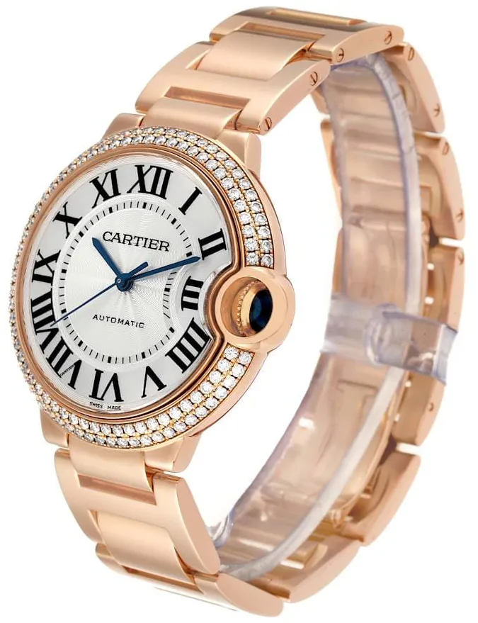 Cartier Ballon Bleu de Cartier WE9005Z3 36mm Rose gold Silver 1