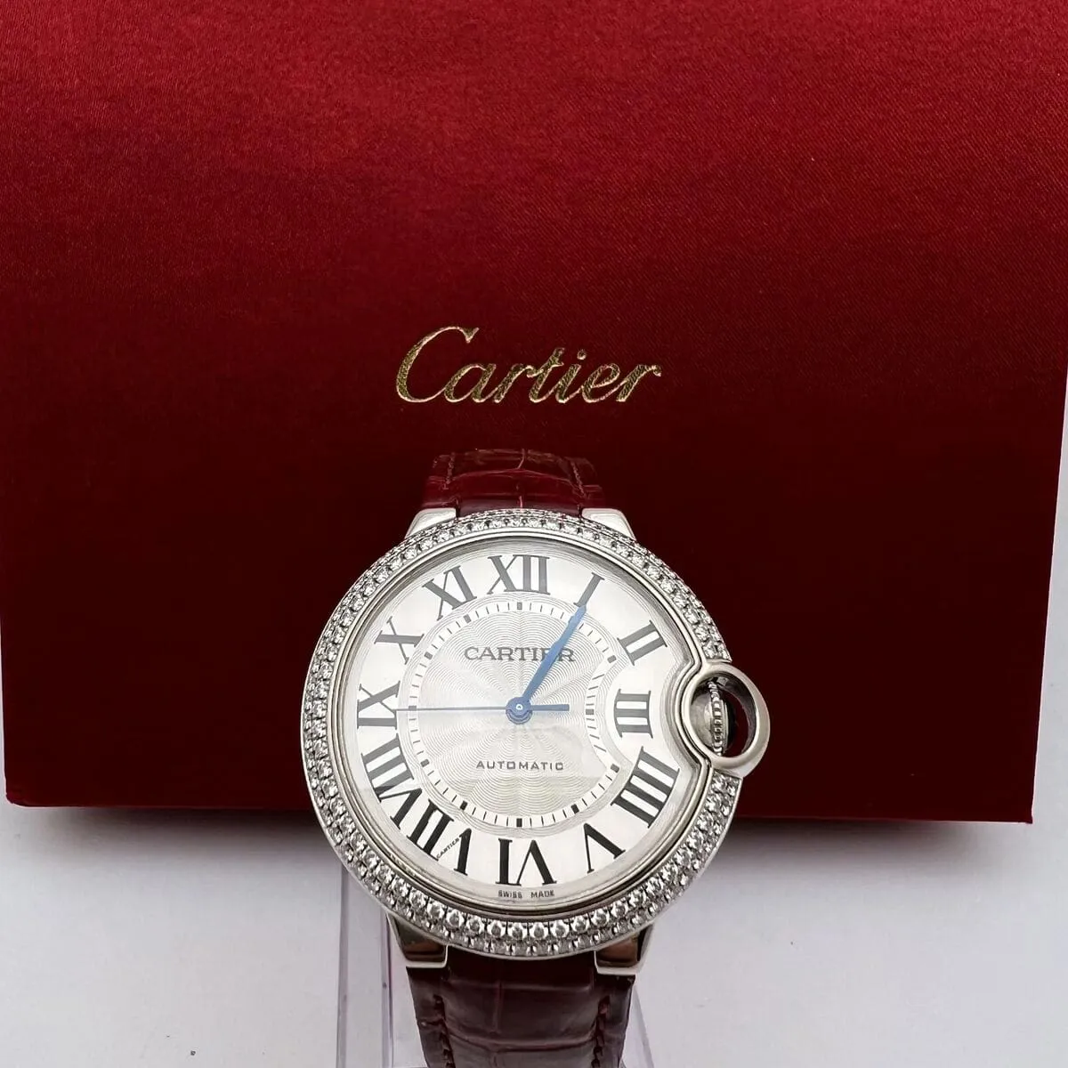 Cartier Ballon Bleu de Cartier WE900651 36.5mm White gold Silver