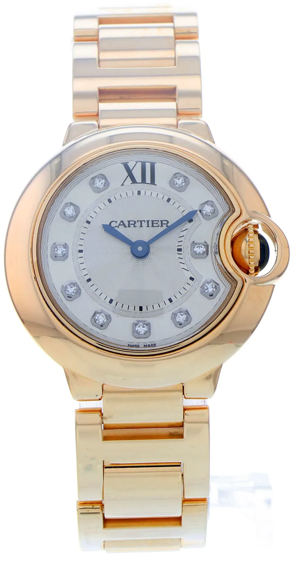 Cartier Ballon Bleu de Cartier WE902025 28mm Rose gold Silver