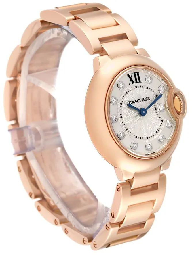 Cartier Ballon Bleu de Cartier WE902025 28mm Rose gold Silver 2