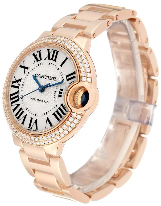 Cartier Ballon Bleu WE902034 33mm Rose gold Silver 2